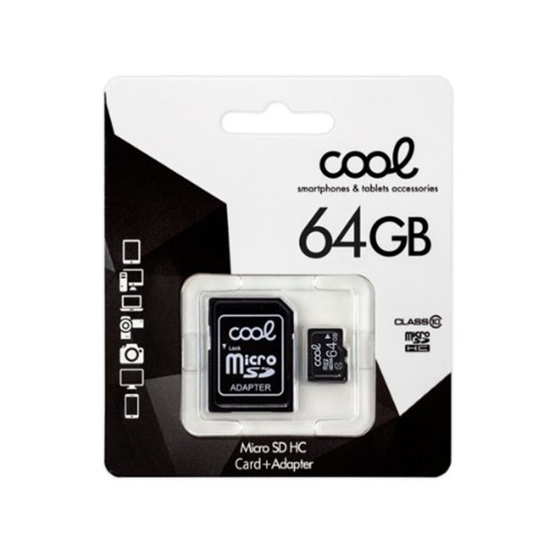 MEM MICROS SD 64GB COOL CL10 ADAPT