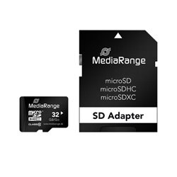 MEM MICRO SDHC 32GB MEDIARANGE + ADAPTADOR SD