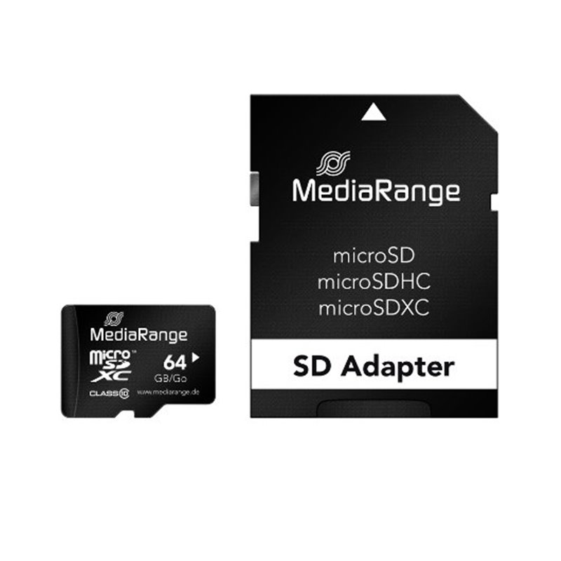 MEM MICRO SDXC 64GB MEDIARANGE + ADAPTADOR SD