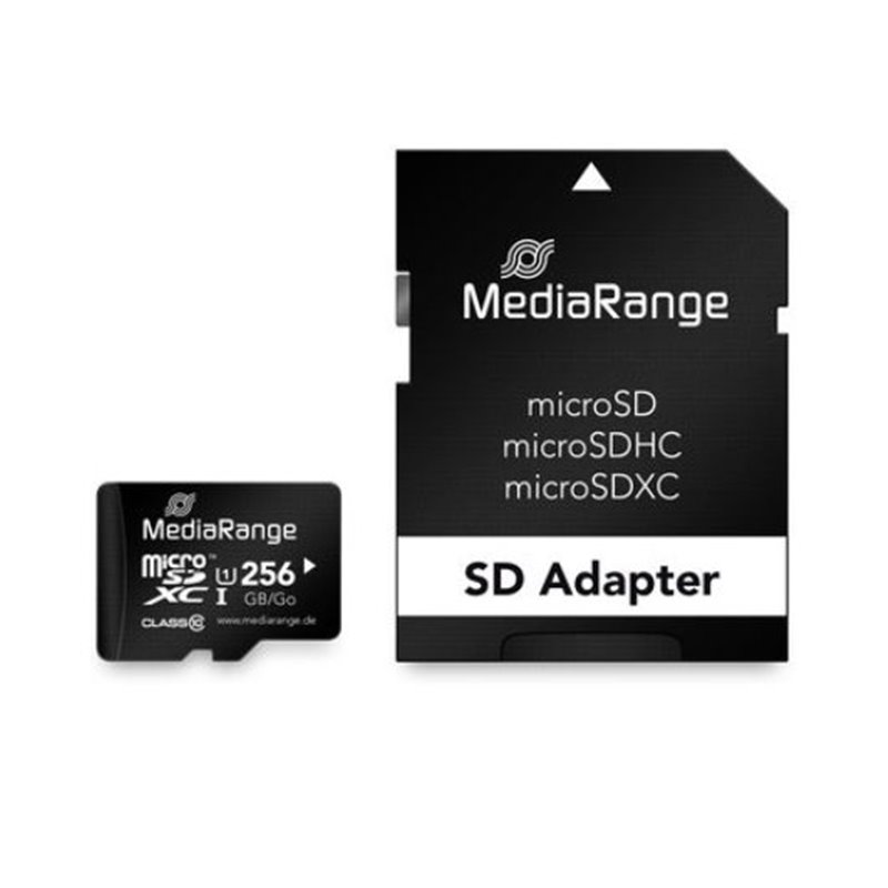 MEM MICRO SDXC 256GB MEDIARANGE + ADAPTADOR SD