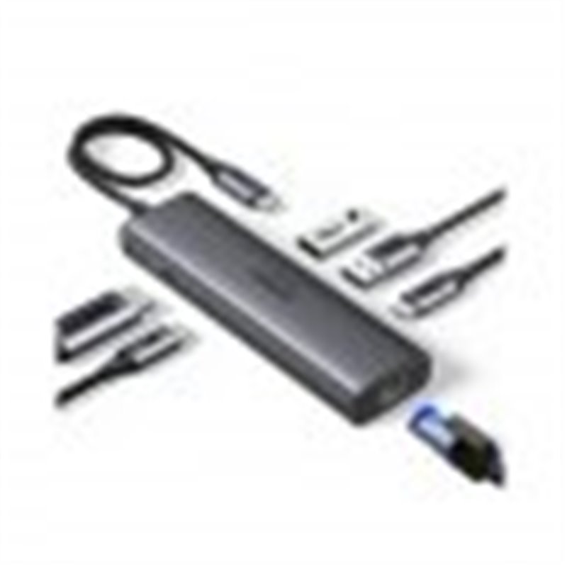 HUB UGREEN 6EN1 USB-C A HDMI+2XUSB-A+USB-C+RJ45+PD