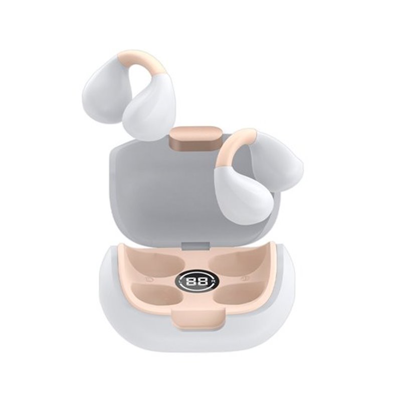 AURICULARES BLUETOOTH EARBUDS COOL CLIP WHITE