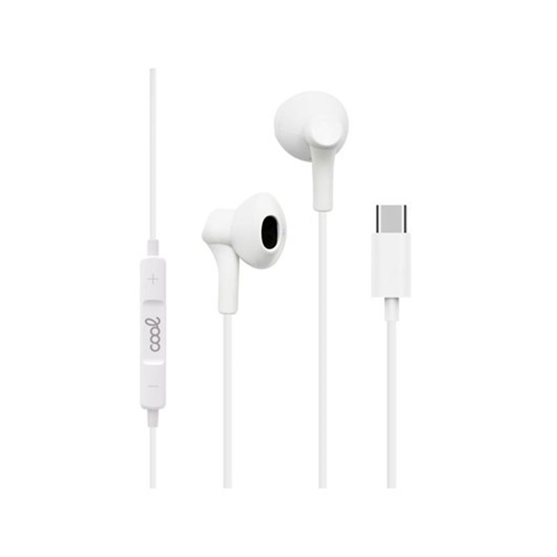 AURICULARES  MICRO COOL STEREO TIPO-C WHITE