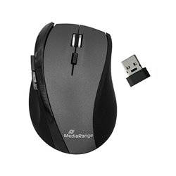 RATON OPTICO MEDIARANGE MROS203 WIRELESS BK-GREY