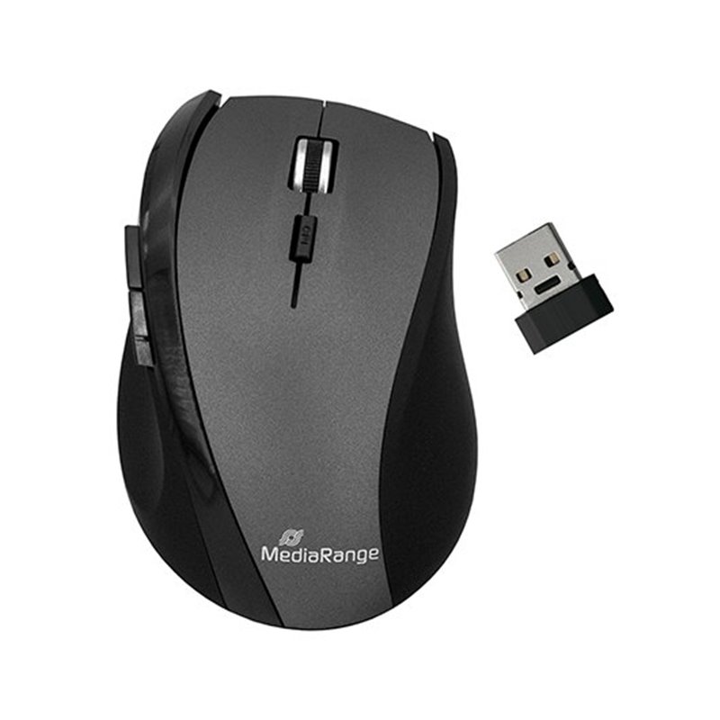 RATON OPTICO MEDIARANGE MROS203 WIRELESS BK-GREY