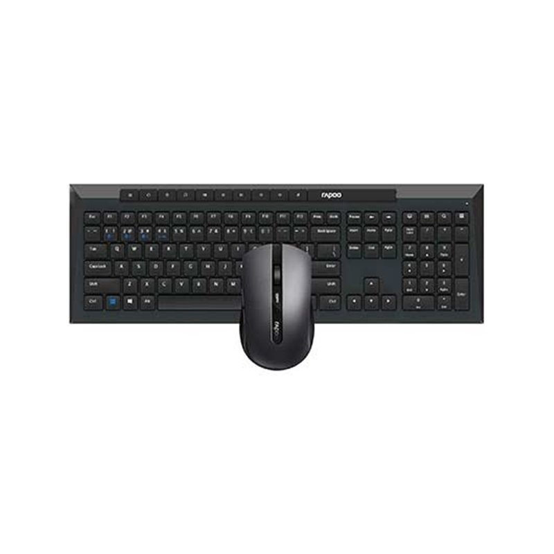 PACK RATON+TECLADO WIRELESS RAPOO 8210M BLACK