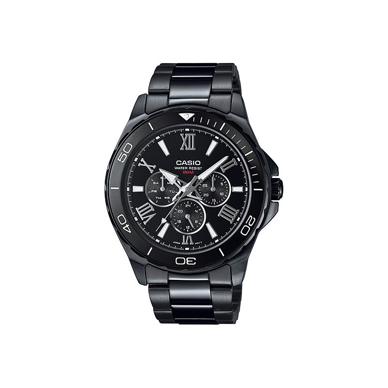 RELOJ CASIO CABALLERO MODELO MTD-1075BK-1A1