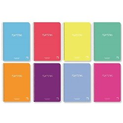 LIBRETA PLASTIPAC LISO BLANCO TAPA PLASTICO FOLIO 90GR