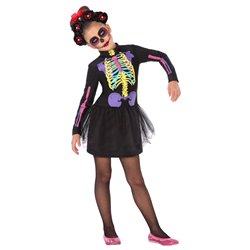 DISFRAZ DE ESQUELETO DE COLORES INFANTIL