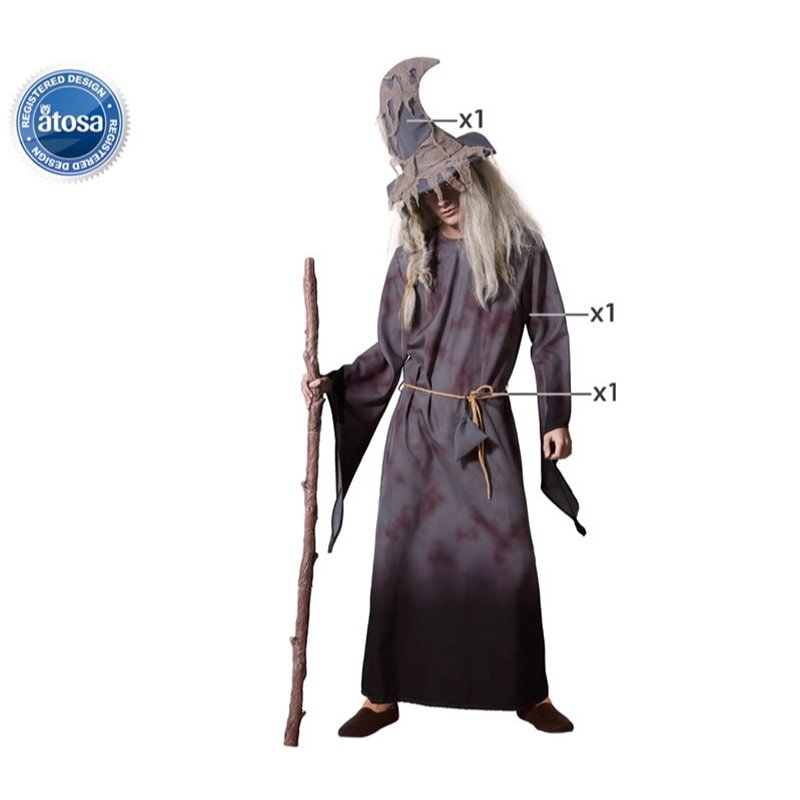 DISFRAZ BRUJO ADULTO