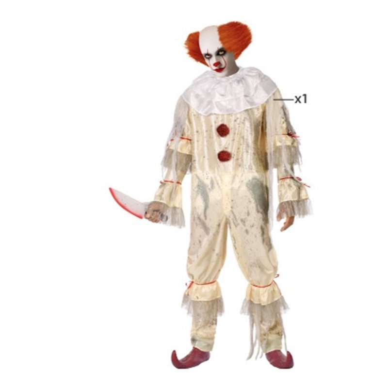 DISFRAZ PAYASO MACABRO ADULTO