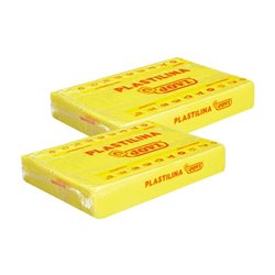 Plastilina peque�a 50 g. fluorescente. Jovi