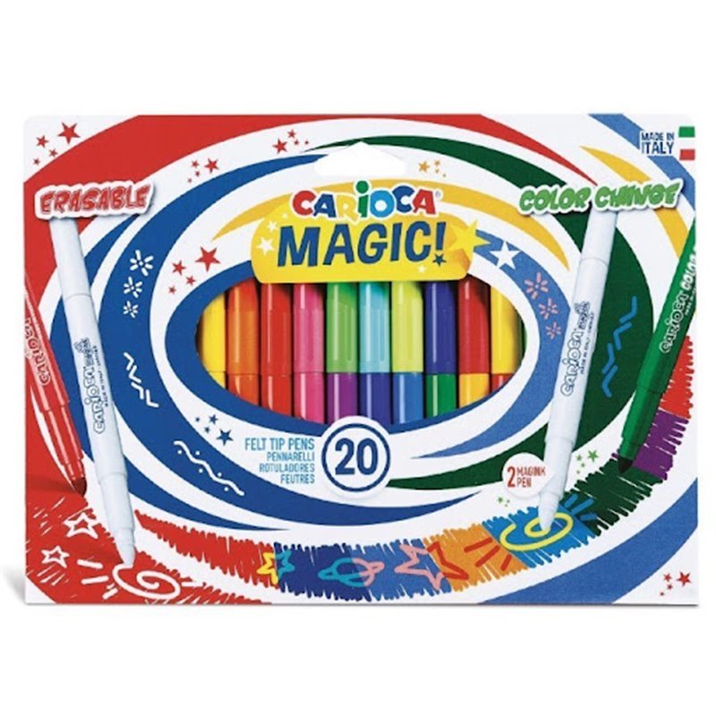 ROTULADORES MAGIC! x 20: 2 COLOR CHANGE + 1 BORRABLE