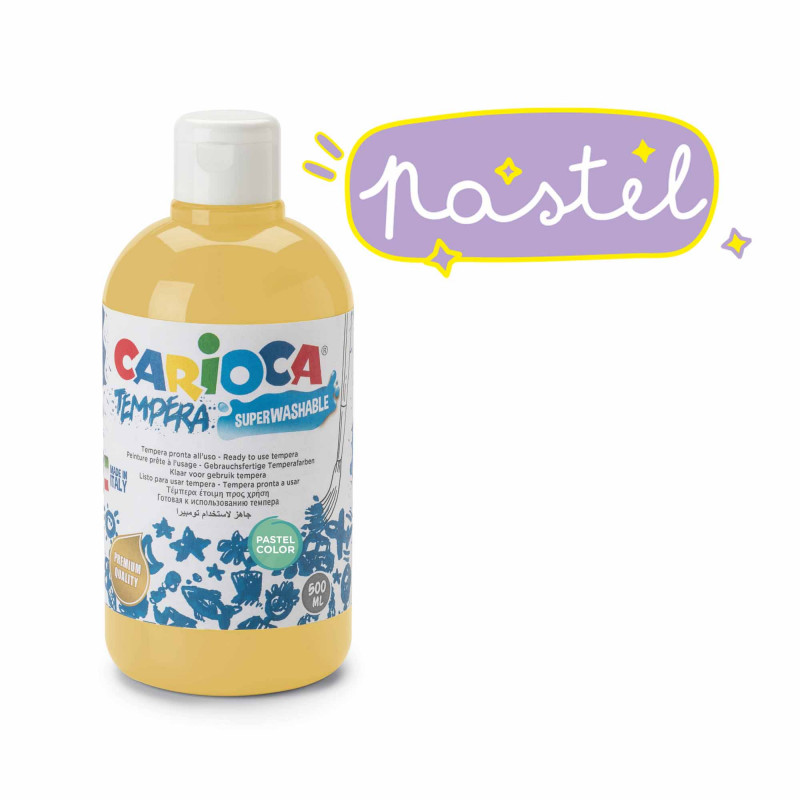Pintura Tempera Carioca Colores Pastel 500 ml