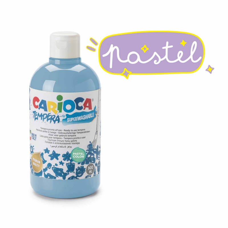 Pintura Tempera Carioca Colores Pastel 500 ml