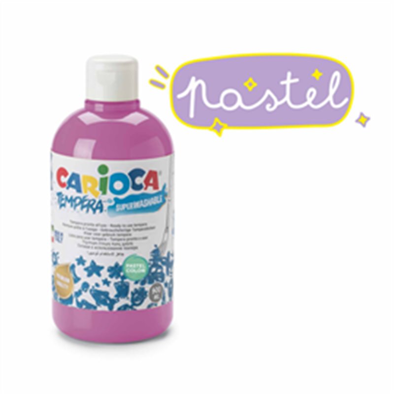 Pintura Tempera Carioca Colores Pastel 500 ml