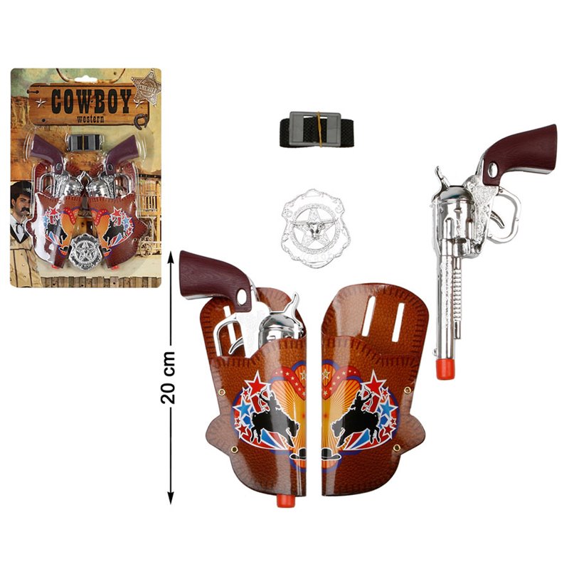 PISTOLAS C/CARTUCHERA 31,5X22CM