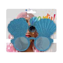 GAFAS DE FIESTA CONCHA AZUL