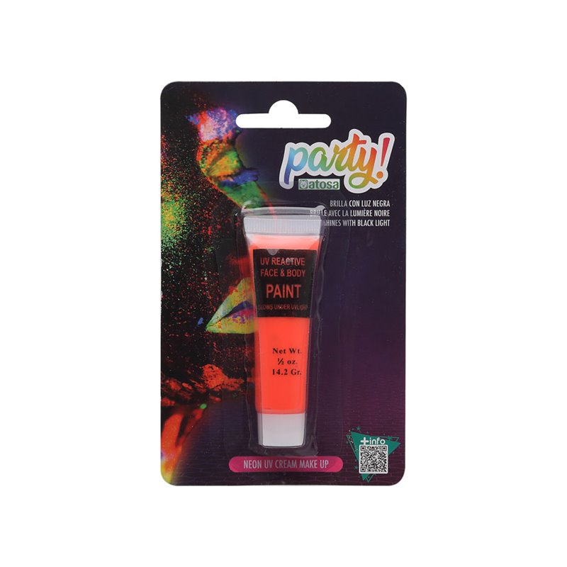 MAQUILLAJE NEON GLOW IN THE DARK NARANJA 14.2G.