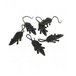 PAQUETE DE RATAS MINIATURA 6cm x 5UNDS.