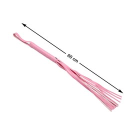 LATIGO 60 CM CUERO DE PVC ROSA