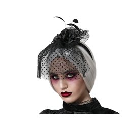 DIADEMA HALLOWEEN VIUDA NEGRA