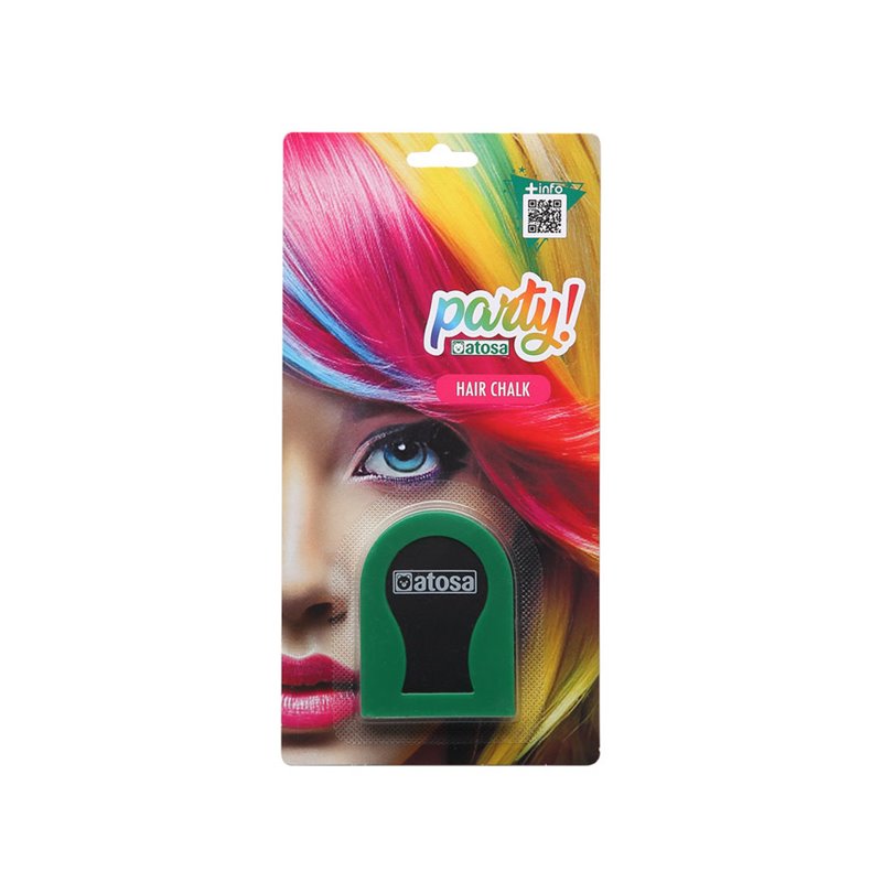 TIZA PARA PELO 12X8 CM VERDE 3G.