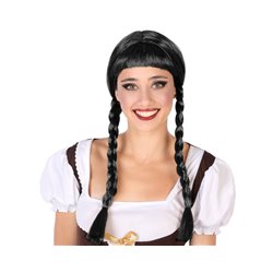 PELUCA TRENZAS MORENA 180G