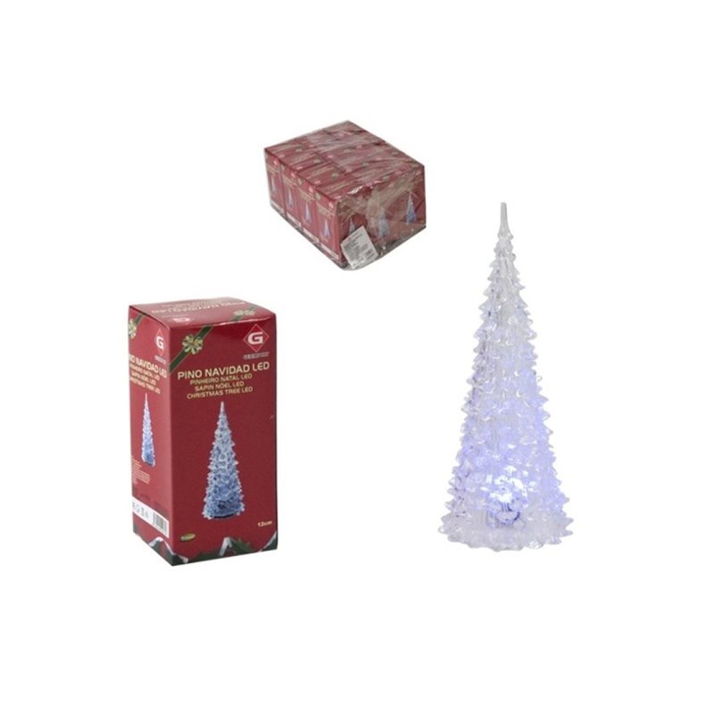 PINO NAVIDAD LED 12CM - CAMBIA COLOR