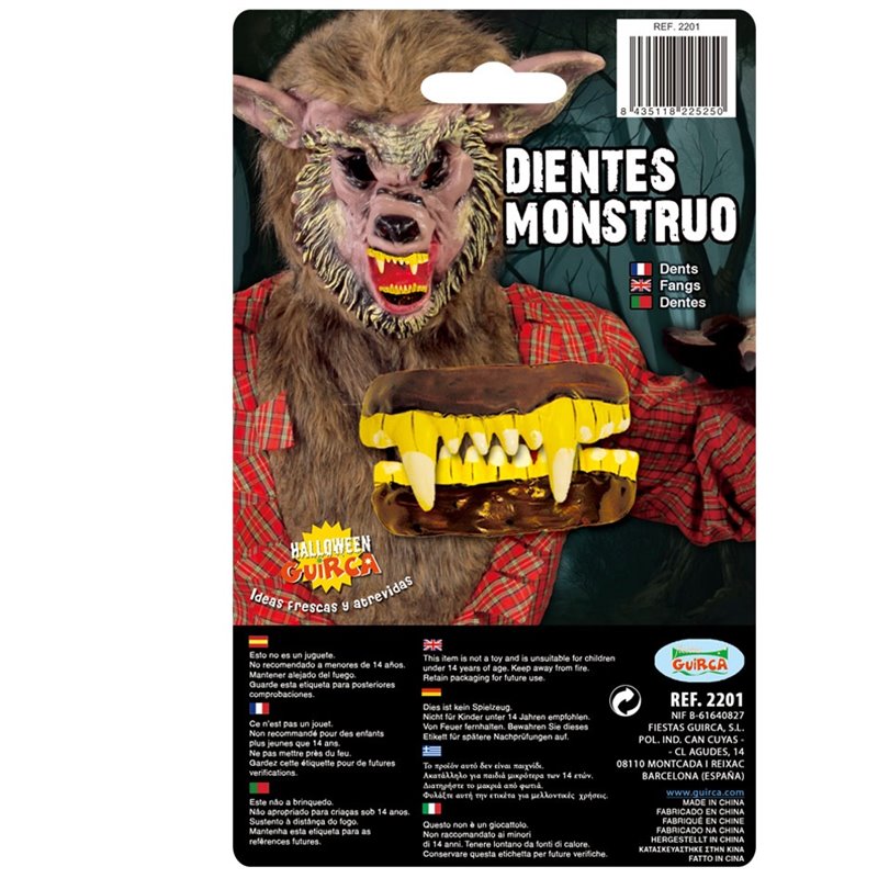 DENTADURA DE MONSTRUO SILICONA