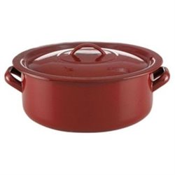CACEROLA ROJA 18CM C/TAPA
