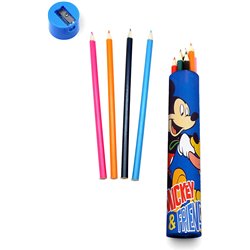 TUBO 12 LAPICES DE COLORES MICKEY