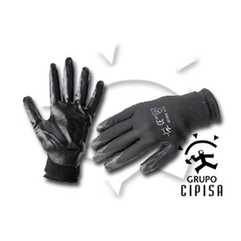 GUANTE NITRILO NEGRO