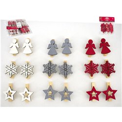 SET 6 PINZAS FIGURAS VARIADAS 3.6CM