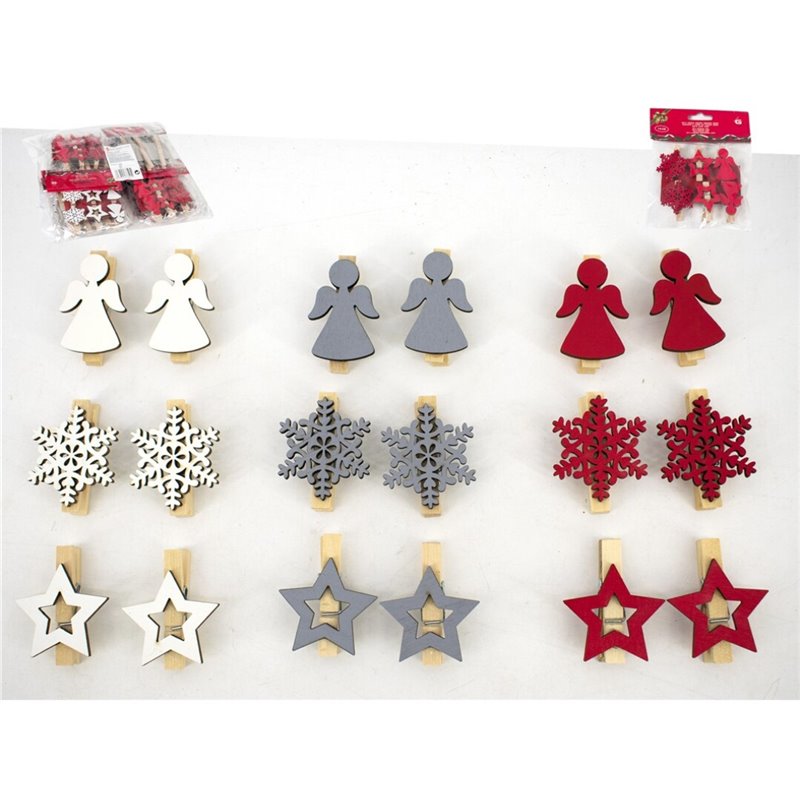 SET 6 PINZAS FIGURAS VARIADAS 3.6CM