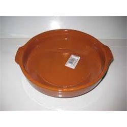 CAZUELA BARRO 30 CM CON ASAS