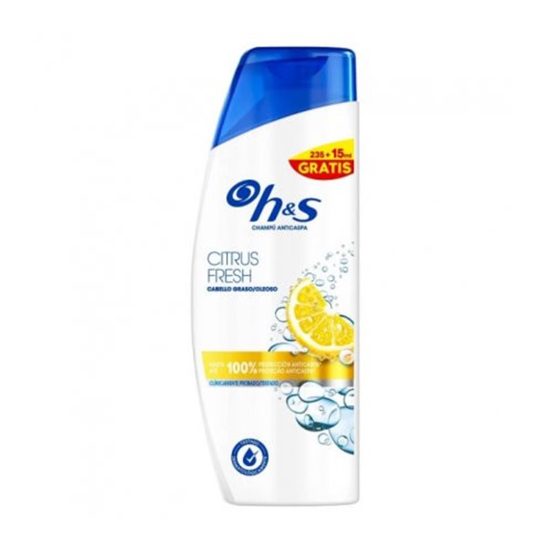 H&S CHAMPU 250ml CITRUS FRESH Cabello Graso