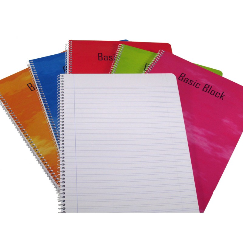 LIBRETA BASIC BLOCK 2 RAYAS 80H F� 60gr.
