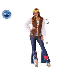 DISFRAZ HIPPIE ADULTO MUJER ADULTO