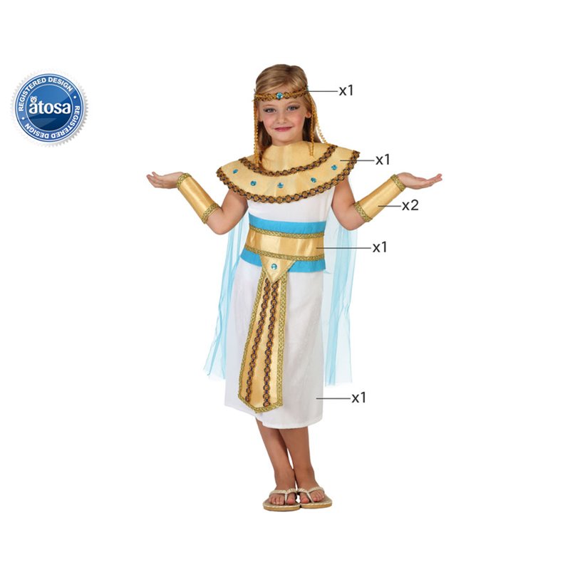 DISFRAZ EGIPCIA NI�A INFANTIL DORADO