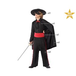 DISFRAZ ENMASCARADO NI�O INFANTIL NEGRO