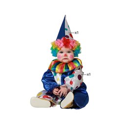DISFRAZ PAYASO BEBE AZUL ARLEQUIN