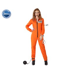 DISFRAZ PRESA ADULTO NARANJA