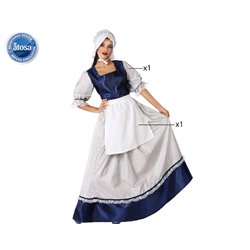 DISFRAZ MESONERA ADULTO MUJER AZUL