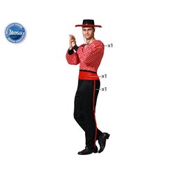 DISFRAZ FLAMENCO ROJO HOMBRE ADULTO