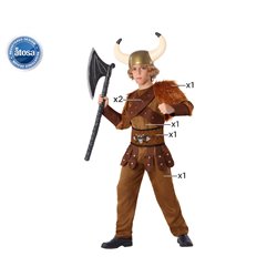 DISFRAZ VIKINGO NI�O INFANTIL MARR�N