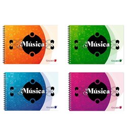 LIBRETA DE MUSICA A4 100GR 20H GOLDEN