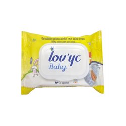 LOVYC TOALLITAS INFANTILES ALOVE VERA 20 UND. CON TAPA