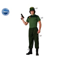 DISFRAZ GUARDIA CIVIL CAMISETA VERDE HOMBRE ADULTO