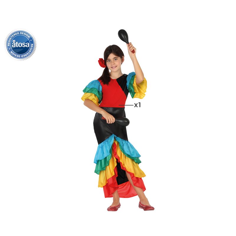 DISFRAZ RUMBERA NI�A INFANTIL